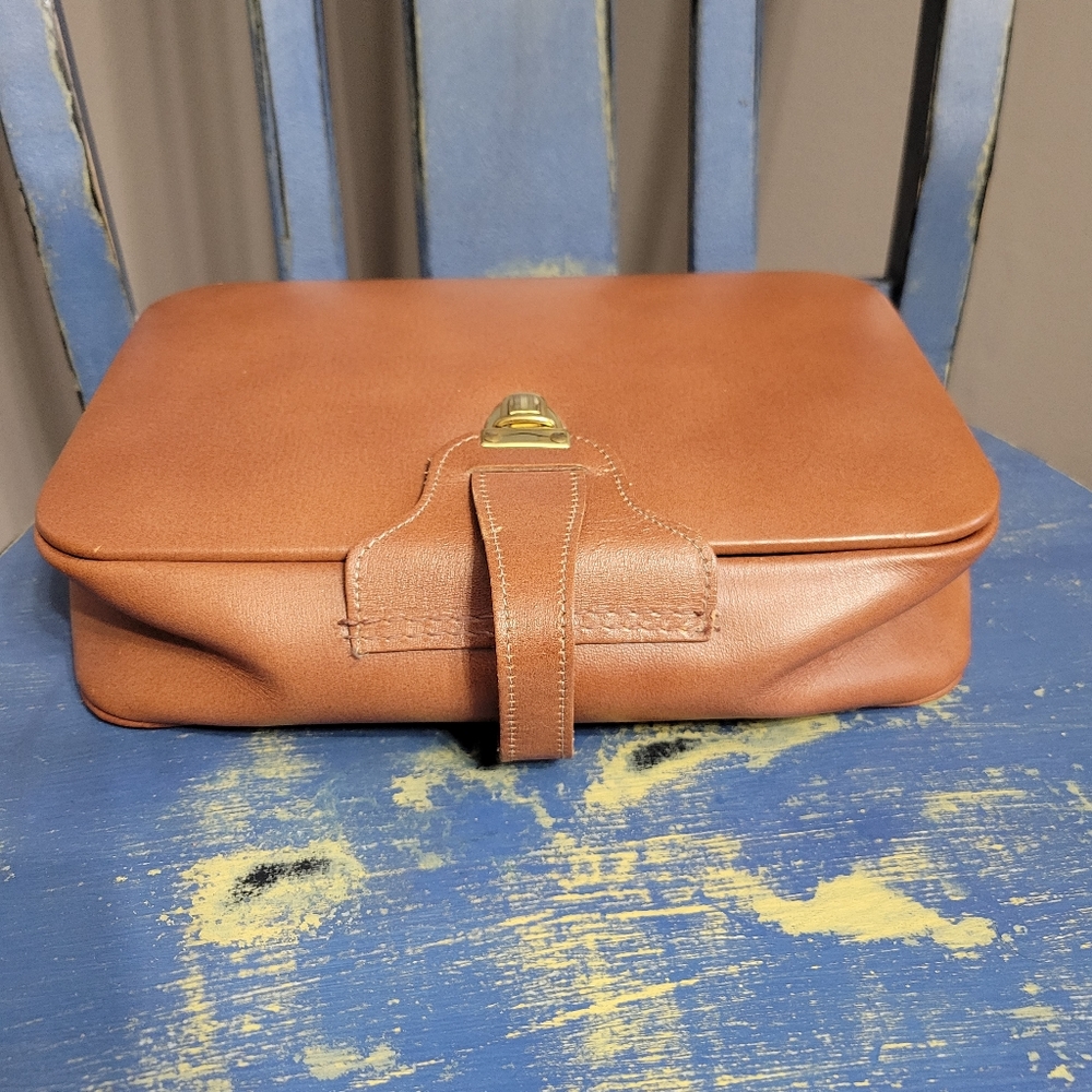 Vintage Dopp Kit By Charles Dopplet Mens' Travel Bag Aged Leather OS Made In USA